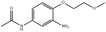 N-[3-氨基-4-(2-甲氧乙氧基)苯基]乙酰胺, 68385-79-5, 结构式