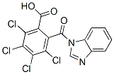 2-(1H-ベンゾイミダゾール-1-イルカルボニル)-3,4,5,6-テトラクロロ安息香酸 化学構造式