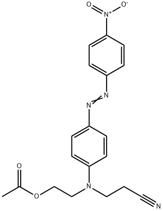 3-[[2-(acetyloxy)ethyl][4-[(4-nitrophenyl)azo]phenyl]amino]propiononitrile Struktur