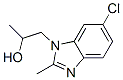1-(6-クロロ-2-メチル-1H-ベンゾイミダゾール-1-イル)-2-プロパノール 化学構造式