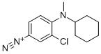 3-chloro-4-(cyclohexylmethylamino)benzenediazonium hexafluorophosphate Structure