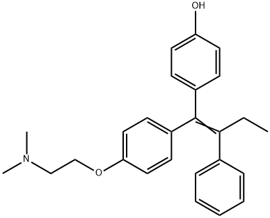 (E,Z)-4-ヒドロキシタモキシフェン 化学構造式
