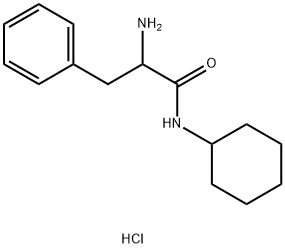 2-氨基-N-环己基-3-苯基丙酰胺盐酸盐, 68398-23-2, 结构式