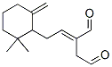 2-[2-(2,2-ジメチル-6-メチレンシクロヘキシル)エチリデン]ブタンジアール 化学構造式