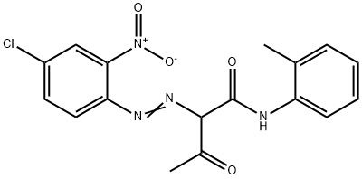 2-[(4-chloro-2-nitrophenyl)azo]-3-oxo-N-(o-tolyl)butyramide Struktur