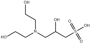 3-[N,N-二(羟乙基)氨基]-2-羟基丙磺酸,68399-80-4,结构式