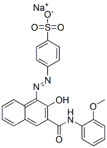 sodium 4-[[2-hydroxy-3-[(2-methoxyphenyl)carbamoyl]-1-naphthyl]azo]benzenesulphonate,68399-96-2,结构式