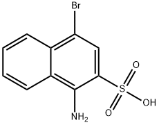 1-amino-4-bromonaphthalene-2-sulphonic acid Structure