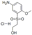 2-[(5-amino-2-methoxyphenyl)sulphonyl]ethanol hydrochloride 化学構造式