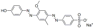 sodium [[4-[(4-hydroxyphenyl)azo]-5-methoxy-2-methylphenyl]azo]-4-benzenesulphonate Structure