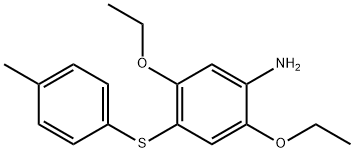 2,5-二乙氧基-4-((4-甲基苯基)硫)苯胺,68400-48-6,结构式