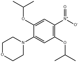 2,5-ジイソプロポキシ-4-モルホリノ-1-ニトロベンゼン 化学構造式
