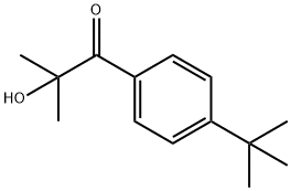1-[4-(1,1-dimethylethyl)phenyl]-2-hydroxy-2-methylpropan-1-one Structure