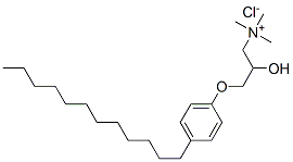 [3-(4-dodecylphenoxy)-2-hydroxypropyl]trimethylammonium chloride Struktur