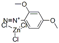 2,4-dimethoxybenzenediazonium trichlorozincate Structure