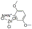 2,5-dimethoxybenzenediazonium trichlorozincate Struktur