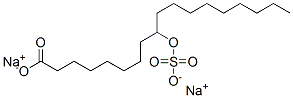 sodium 9-(sulphooxy)octadecanoate Struktur
