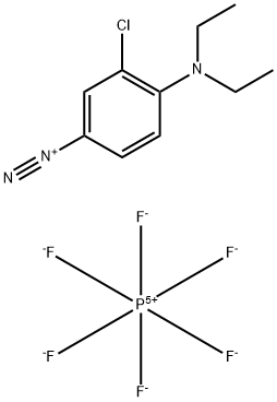 3-chloro-4-(diethylamino)benzenediazonium hexafluorophosphate Structure