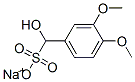 sodium alpha-hydroxy-3,4-dimethoxytoluene-alpha-sulphonate Structure