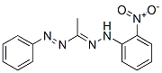 3-メチル-1-(2-ニトロフェニル)-5-フェニルホルマザン 化学構造式