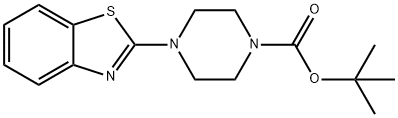 4-BENZOTHIAZOLE-2-YL-PIPERAZINE-1-CARBOXYLIC ACID TERT-BUTYL ESTER Struktur