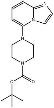 4-(咪唑并[1,2-A]吡啶-5-基)哌嗪-1-羧酸叔丁酯, 684222-75-1, 结构式
