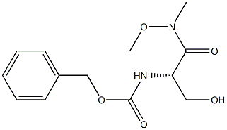 BENZYL (S)-1-(N-METHOXY-N-METHYLCARBAMOYL)-2-HYDROXYETHYLCARBAMATE 结构式