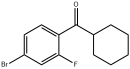 4-BROMO-2-FLUOROPHENYL CYCLOHEXYL KETONE 结构式