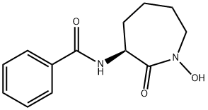 Benzamide, N-[(3S)-hexahydro-1-hydroxy-2-oxo-1H-azepin-3-yl]- (9CI) Struktur
