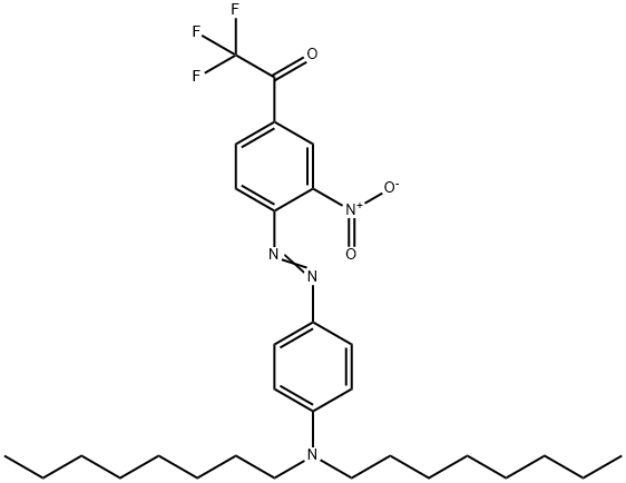 4`-二辛基氨基-2-硝基-4-三氟乙酰偶氮苯 结构式