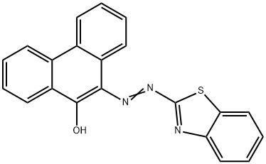 10-[(Benzothiazol-2-yl)azo]phenanthren-9-ol Struktur