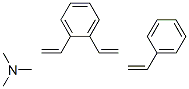 1,2-diethenylbenzene: N,N-dimethylmethanamine: styrene Structure