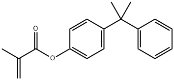 メタクリル酸4-(α,α-ジメチルベンジル)フェニル 化学構造式