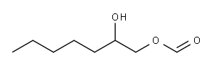 2-hydroxyheptyl formate Struktur