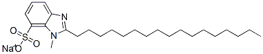 sodium 2-heptadecyl-1-methyl-1H-benzimidazole-7-sulphonate|