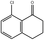 8-クロロ-3,4-ジヒドロ-2H-ナフタレン-1-オン 化学構造式