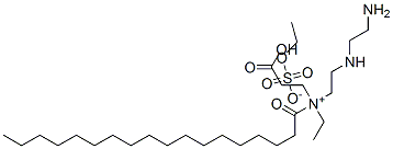 [2-[(2-aminoethyl)amino]ethyl](2-carboxyethyl)(ethyl)(stearoyl)ammonium ethyl sulphate Structure