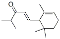 4-メチル-1-(2,6,6-トリメチル-2-シクロヘキセン-1-イル)-1-ペンテン-3-オン 化学構造式