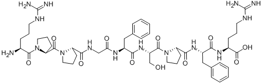 BRADYKININ, ACETATE SALT, 98 Struktur