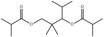 2,2,4-トリメチル-1,3-ペンタンジオール ジイソブチラート 化学構造式