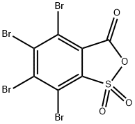 テトラブロモ-o-スルホ安息香酸 無水物 化学構造式