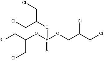 りん酸ビス[2-クロロ-1-(クロロメチル)エチル]2,3-ジクロロプロピル 化学構造式