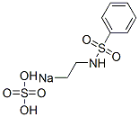 硫酸2-[(フェニルスルホニル)アミノ]エチル=ナトリウム 化学構造式