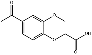 (4-ACETYL-2-METHOXY-PHENOXY)-ACETIC ACID,68461-48-3,结构式
