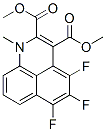 4,5,6-トリフルオロ-1-メチル-1H-ベンゾ[de]キノリン-2,3-ジカルボン酸ジメチル 化学構造式