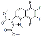 6,7,8,9-テトラフルオロ-1-メチル-1H-ベンゾ[g]インドール-2,3-ジカルボン酸ジメチル 化学構造式