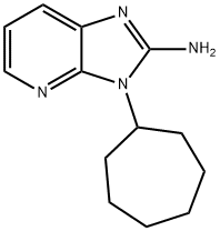 3-环庚基-3H-咪唑并[4,5-B]吡啶-2-胺, 684648-95-1, 结构式