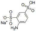 4-アミノ-1,3-ベンゼンジスルホン酸/ナトリウム,(1:1) 化学構造式