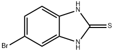 5-ブロモ-1,3-ジヒドロ-2H-ベンズイミダゾール-2-チオン 化学構造式