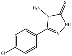 4-AMINO-3-(4-CHLOROPHENYL)-5-MERCAPTO-4H-1,2,4-TRIAZOLE Struktur